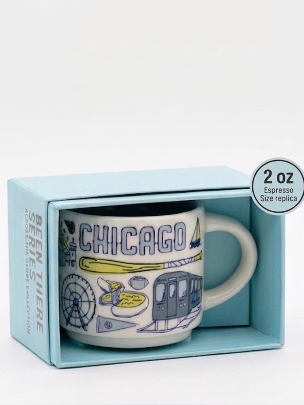 NIB• Starbucks Been There Series Chicago Mini Mug 2oz Espresso Cup